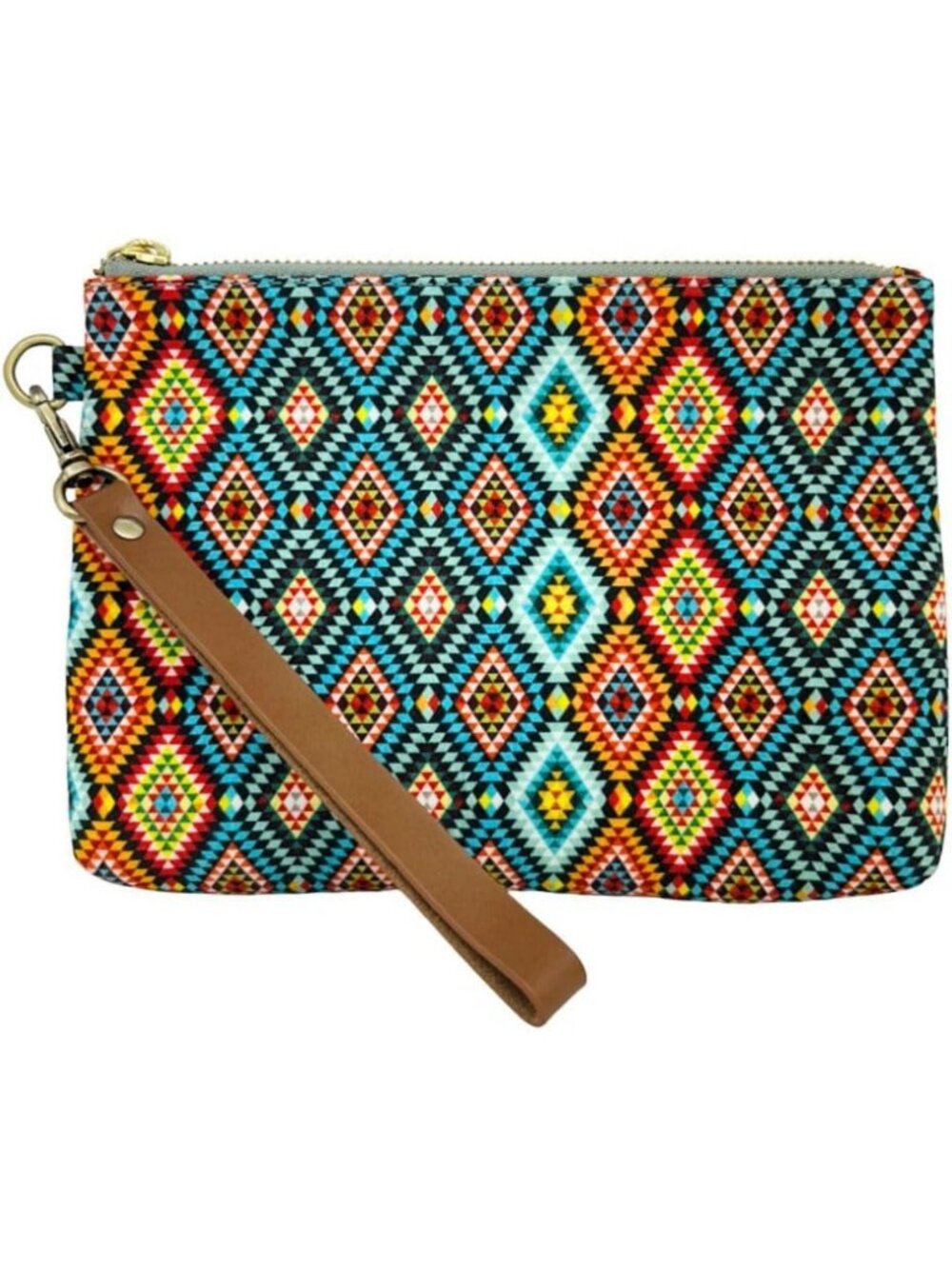 Stylish Canvas Wristlet Purse - Versatile Makeup Cosmetic Pouch for Travel